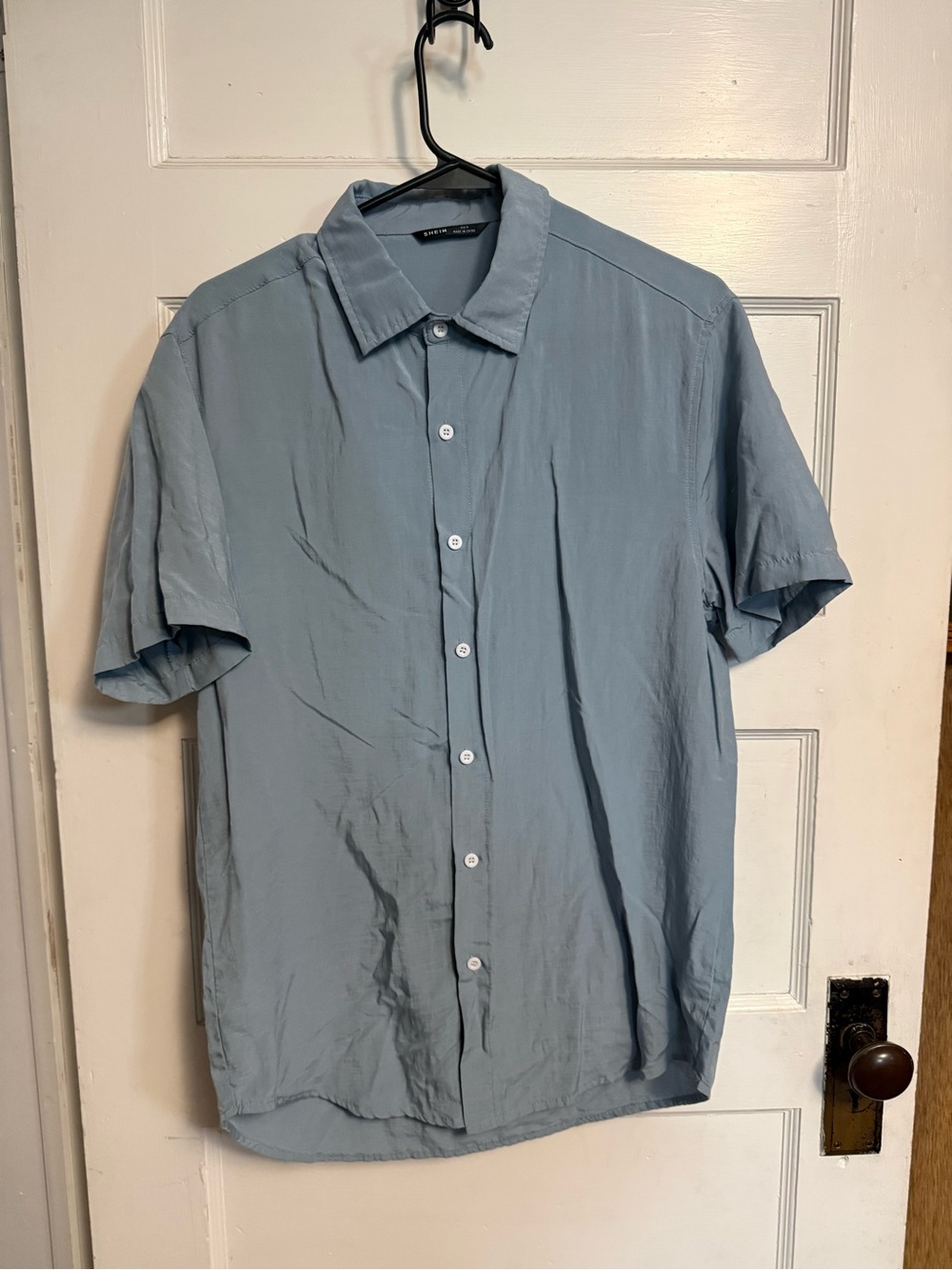 Shein men’s light blue button up shirt Size Medium #shirts #menswear